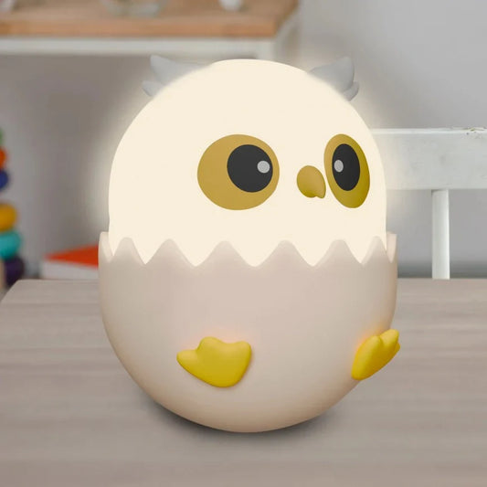 LED RGBW Dimmable children's touch lamp OWL Pink LED