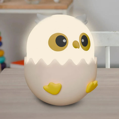 LED RGBW Dimmable children's touch lamp OWL Pink LED