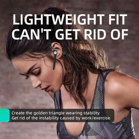 TL10 Bluetooth Headset – LCD Display, Noise Reduction Microphone, Ear Hook Design, 200mAh Battery