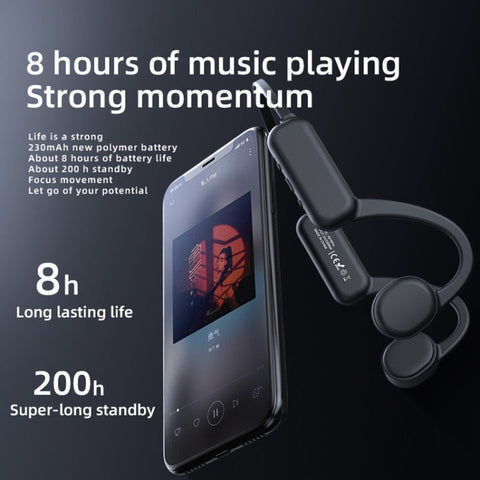 Wireless Stereo Sports Headphones – Waterproof Bone Conduction Earbuds for Swimming, Bone Conduction Headband for Active Lifestyles