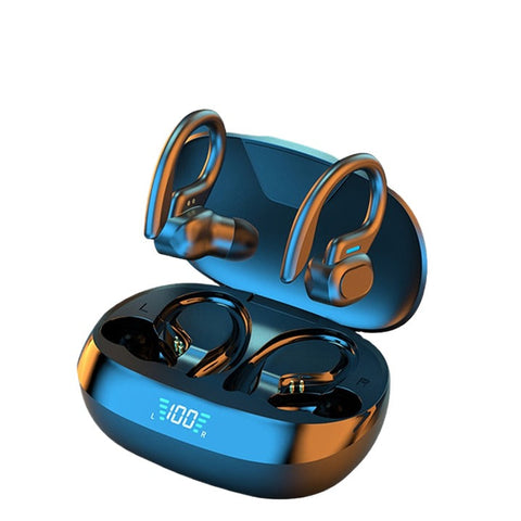 X SP16 Open-Ear TWS Earbuds – Ergonomic Sports Headset with Stereo Bass, Hanging Ear Design, and Earhooks for Running & Workouts