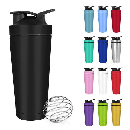 740ml powder coated shaker bottle mix colors