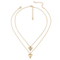 Elegant Gold Plated Heart Pendant Necklace – Trendy 2024 Fashion for Women & Girls