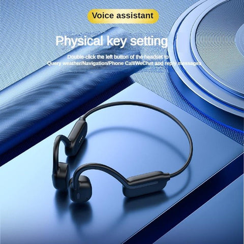 Wireless Stereo Sports Headphones – Waterproof Bone Conduction Earbuds for Swimming, Bone Conduction Headband for Active Lifestyles