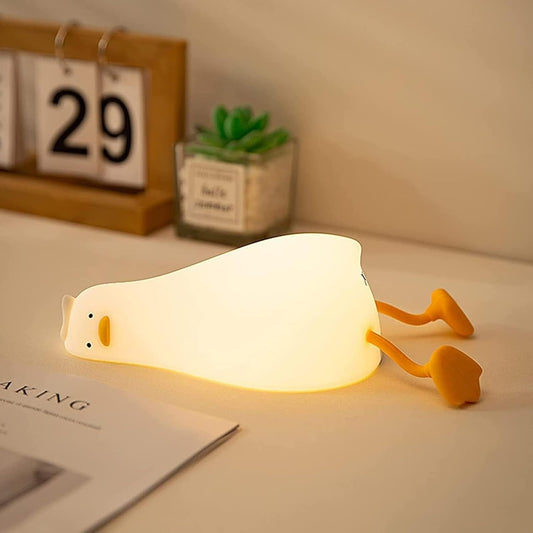 Quirky Duck-Shaped LED Night Lamp – Fun and Soothing Glow for Desk or Bedside