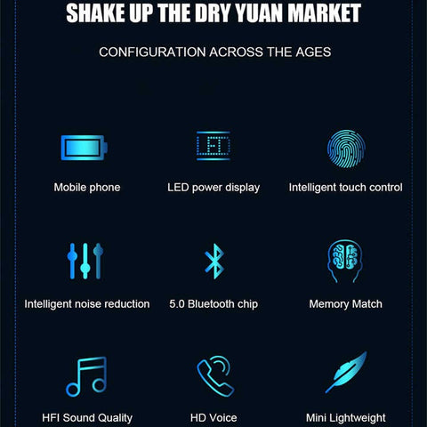 TWS Mini Wireless Gaming Earbuds, Hand-Free TWS Headset, Wireless Audífonos for Gaming & Everyday Use