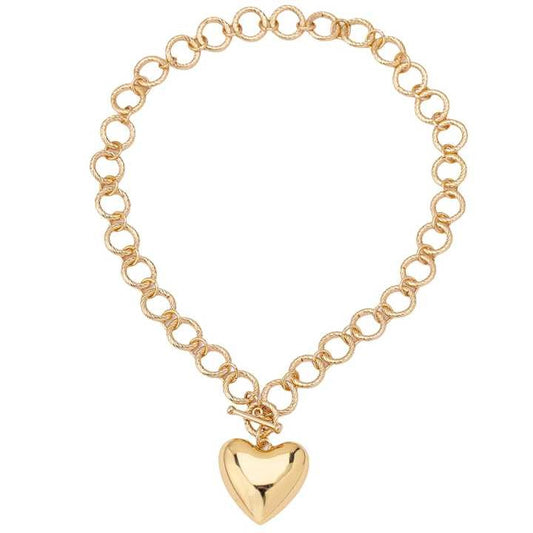 Elegant Custom Love Pendant Necklace – Glossy & Stylish Fashion Jewelry for Women