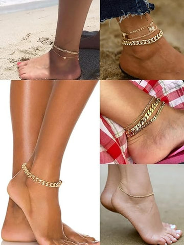 Delicate 18K Gold Plated Rope Chain Bracelet