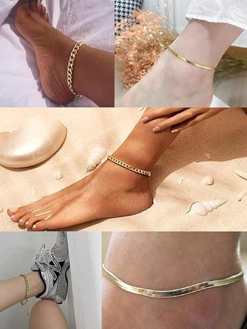Delicate 18K Gold Plated Rope Chain Bracelet