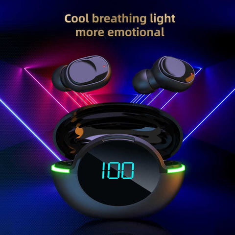 Y80 TWS Wireless Gaming Earbuds – LED Display, Bluetooth 5.1, IPX4 Waterproof, Touch Control, 3-4 Hours Playtime