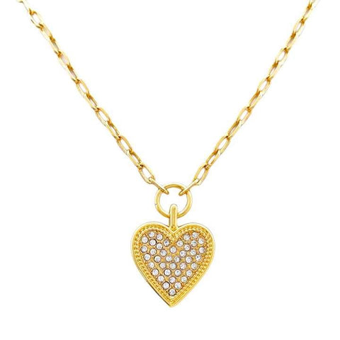 18K Gold-Plated Custom Diamond Heart Choker Necklace – Wholesale Pendant Manufacturer