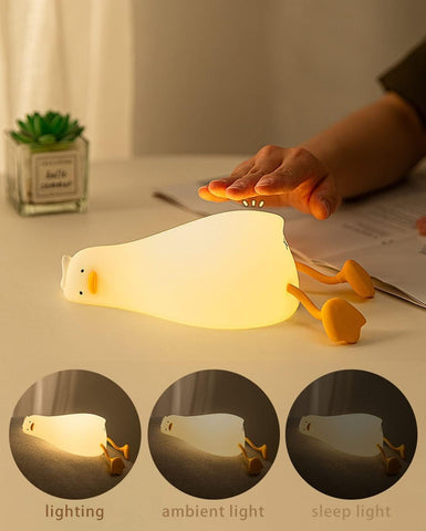 Quirky Duck-Shaped LED Night Lamp – Fun and Soothing Glow for Desk or Bedside