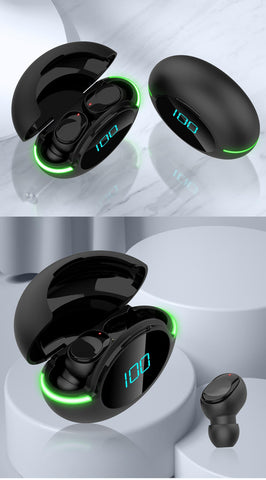 Y80 TWS Wireless Gaming Earbuds – LED Display, Bluetooth 5.1, IPX4 Waterproof, Touch Control, 3-4 Hours Playtime