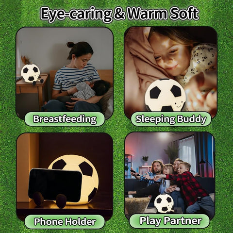 Football-Shaped LED Night Light – Cute and Playful Lamp for Kids and Sports Fans