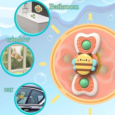 Colorful Fidget Spinner Set for Kids – Bee, Butterfly, and Snail Designs
