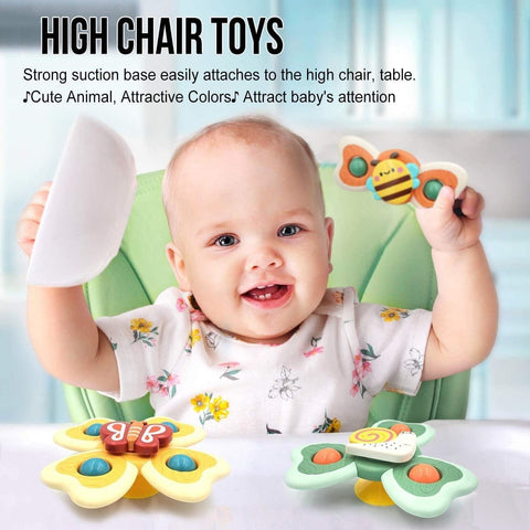 Colorful Fidget Spinner Set for Kids – Bee, Butterfly, and Snail Designs