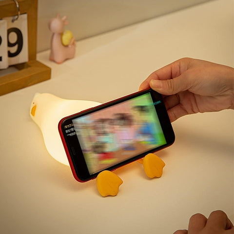 Quirky Duck-Shaped LED Night Lamp – Fun and Soothing Glow for Desk or Bedside