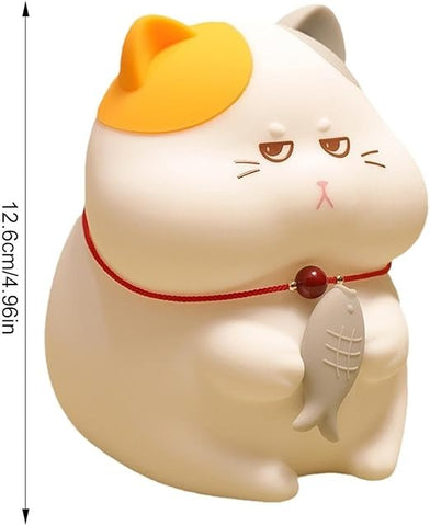 Adorable Cat LED Night Lamp with Fish – Cute and Soothing Light for Kids and Home Décor