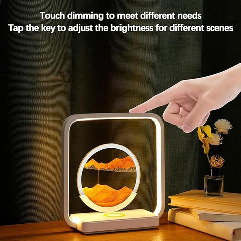 Modern LED Desk Lamp with Wireless Charger – Stylish Square Frame & Soft Ambient Lighting
