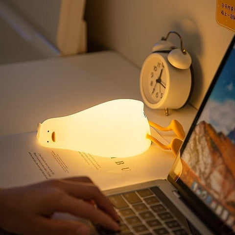 Quirky Duck-Shaped LED Night Lamp – Fun and Soothing Glow for Desk or Bedside