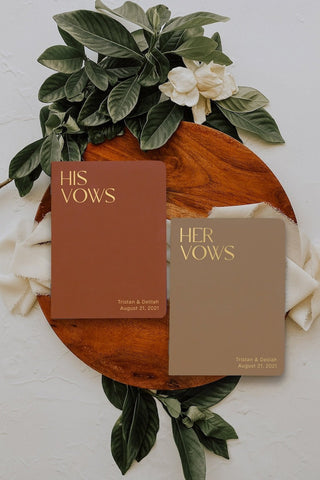 Wedding Vow Books Set (Set of 2) | Keepsake for Your Special Day