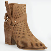 Buckle Strap High Heel Cowgirl Boots – Stylish & Durable Western Wear