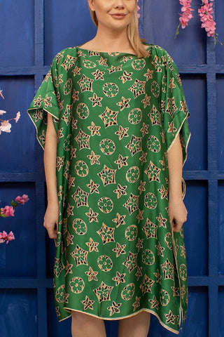 Star Print Viscose Kaftan
