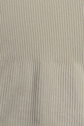 Plain One Shoulder Seamless Ribbed Nylon Bodysuit