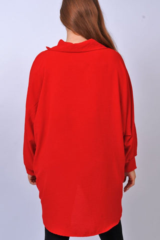 Plain Button Up Viscose Shirt