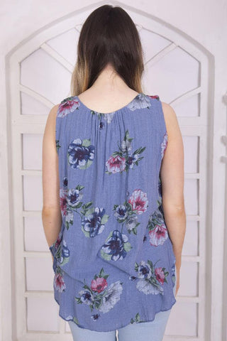 Floral Print Cotton Top