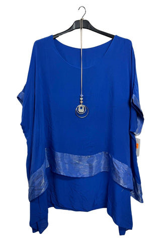 Plain Layered Hem With A Sheer Top