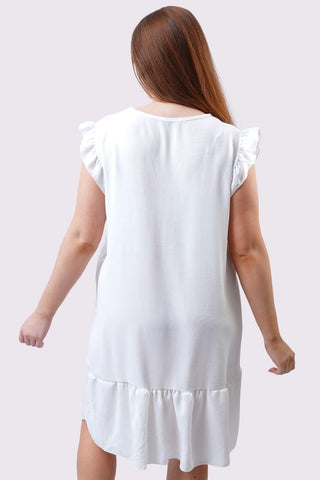 Plain Flared Hem Dress