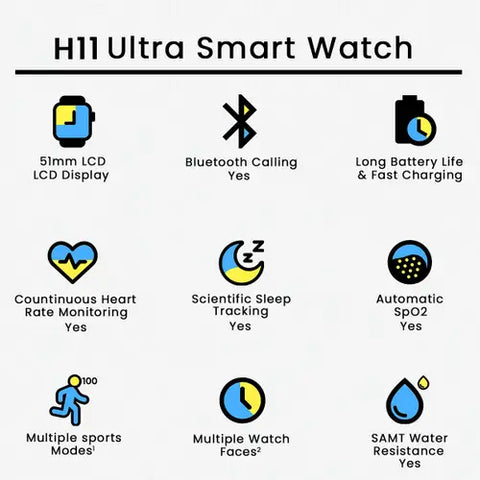 H11 Ultra Plus Smart Watch