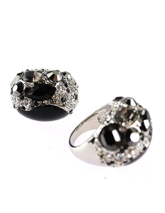 Ring  Silver & Black