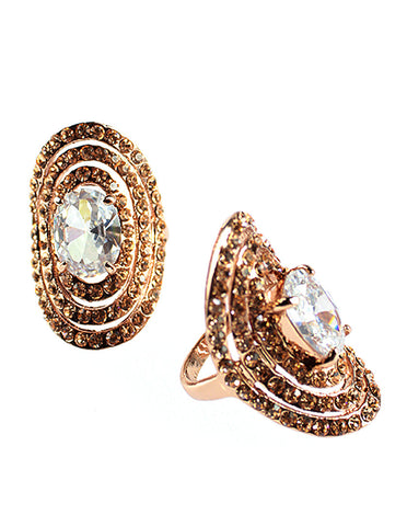 Diamante Ovals Ring