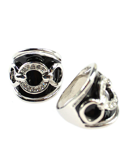 Black Stone Silver Ring