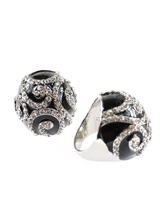Ring - Black-Silver
