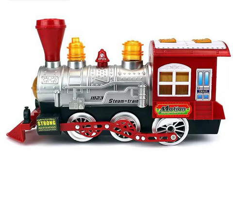 Steam Engine Bubble Train Toy for Kids – Bubble Blowing Toy with Lights and Sound Effects