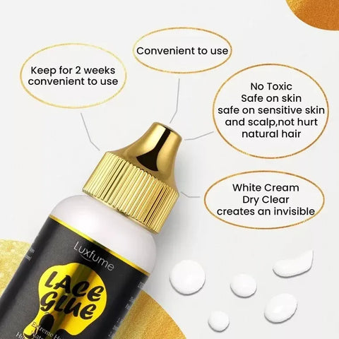 Lace Wig Glue – Waterproof, Strong Hold with Invisible Finish, Humidity Resistant (48ml)