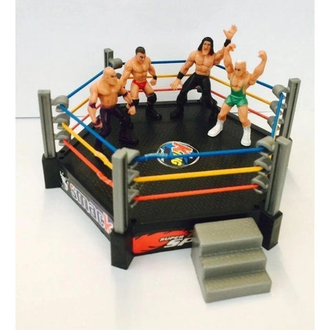 New Toy Wrestling Ring with 4 Figures – Total Nonstop Action Playset for Kids