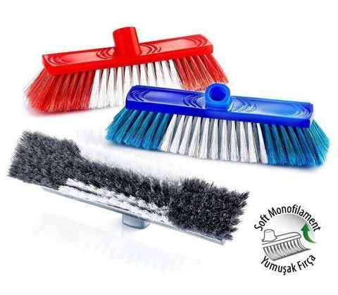 Plastic Soft Bristle Cleaning Broom Brush – Floor Sweeping and Kitchen Cleaning Brush
