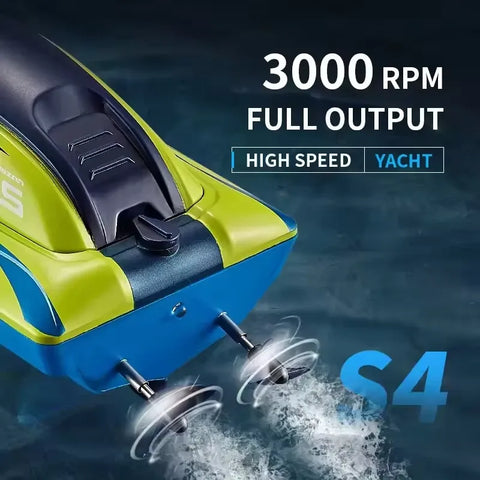 RC High-Speed Remote Control Electric Boat – Water Toy for Kids & Adults