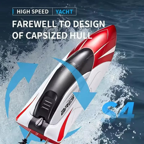 RC High-Speed Remote Control Electric Boat – Water Toy for Kids & Adults