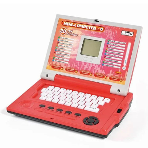 Kids Educational Learning Laptop Toy – Mini English Computer with 20 Interactive Activities