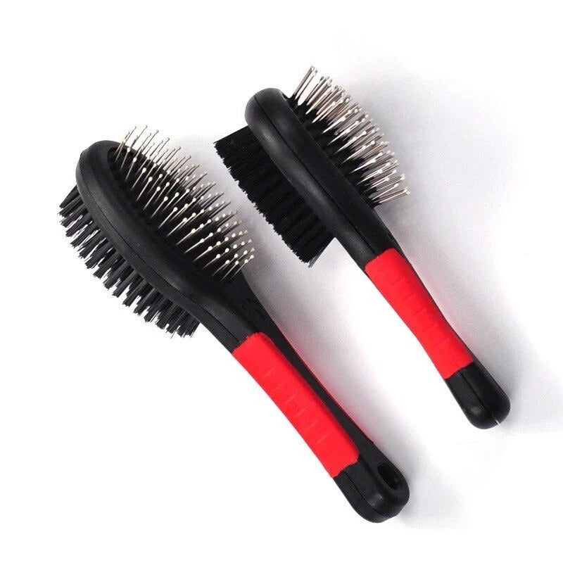 Double-Sided Pet Grooming Brush – Ideal for Dogs and Cats, Perfect for Small Breeds