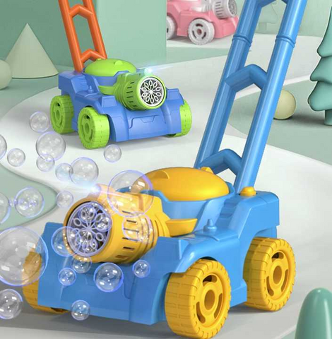 Automatic Bubble Lawn Mower Toy for Kids – Outdoor Push Toy with Sound Effects