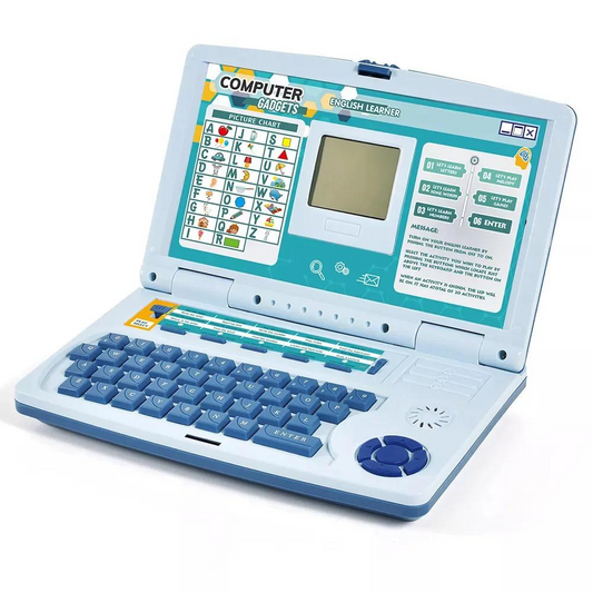 Kids Educational Learning Laptop Toy – Mini English Computer with 20 Interactive Activities