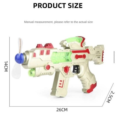 YSAMAX Electric Music Bubble Gun – 8-Tone Rotating Toy, Perfect for Outdoor Play