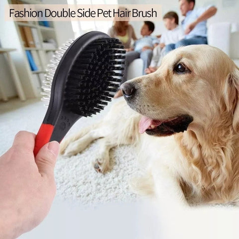 Double-Sided Pet Grooming Brush – Ideal for Dogs and Cats, Perfect for Small Breeds