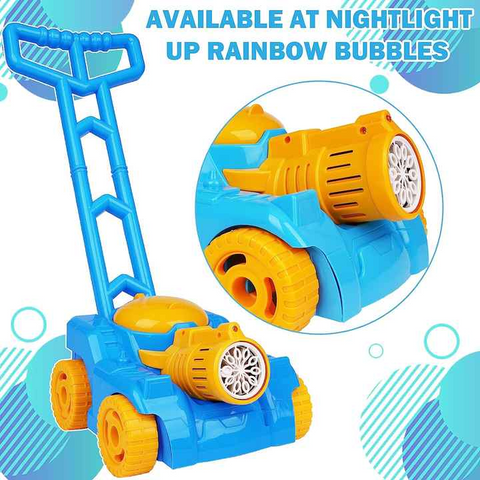Automatic Bubble Lawn Mower Toy for Kids – Outdoor Push Toy with Sound Effects